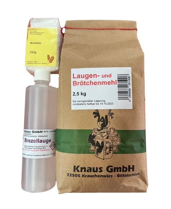 Laugenmehl-Set Laugenbrötchen- Brezele Set