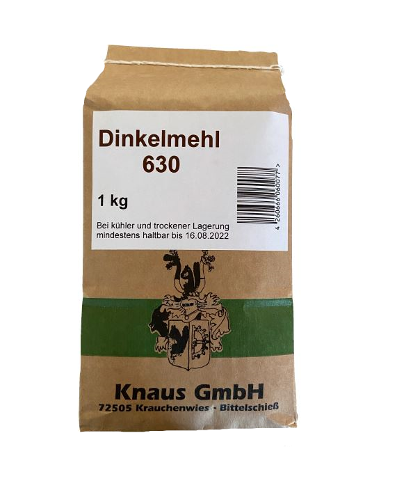 Dinkelmehl-630-1kg Dinkelmehl Type 630