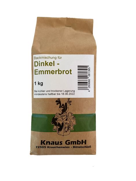 Dinkel-Emmerbrot-Vorderseite